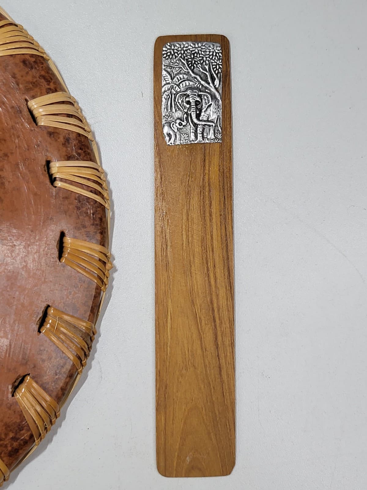 Vintage Folk Art Clay Plate Book Marks Lot  5