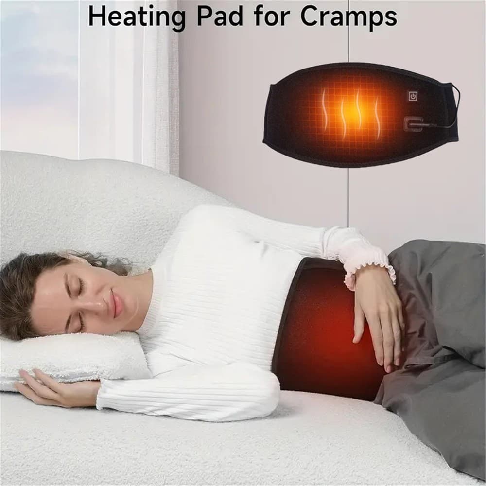 USB Heating Waist Pad for Back Pain Relief 3 Heat Levels Portable Electric Belt 4