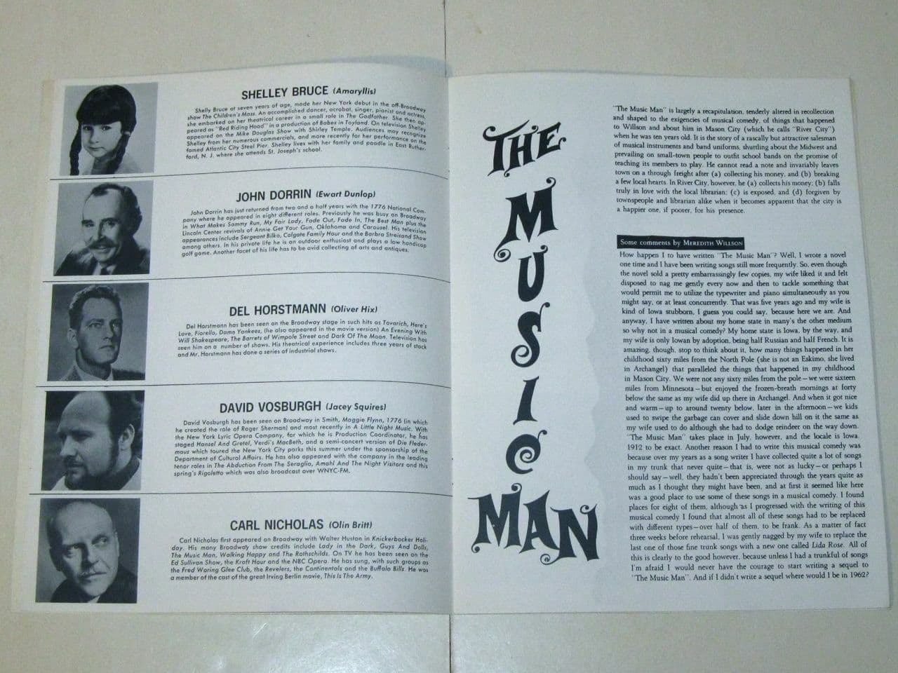Rare 1974 The MUSIC MAN at Paper Mill Playhouse PROGRAM! Ken BERRY! Susan WATSON 5