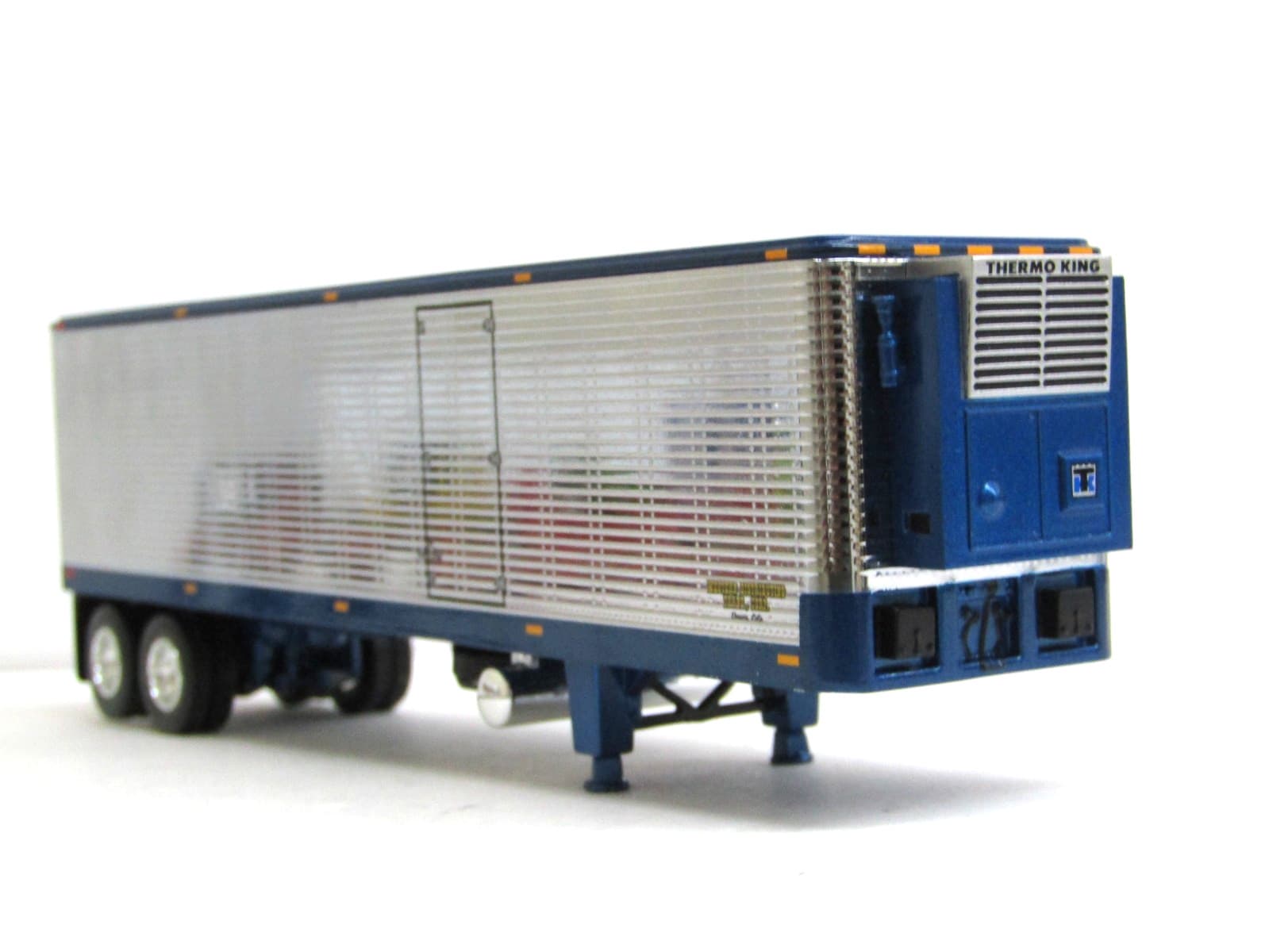 DCP chrome/blue Great Dane 40ft tandem axle reefer trailer new no box 1/64 4