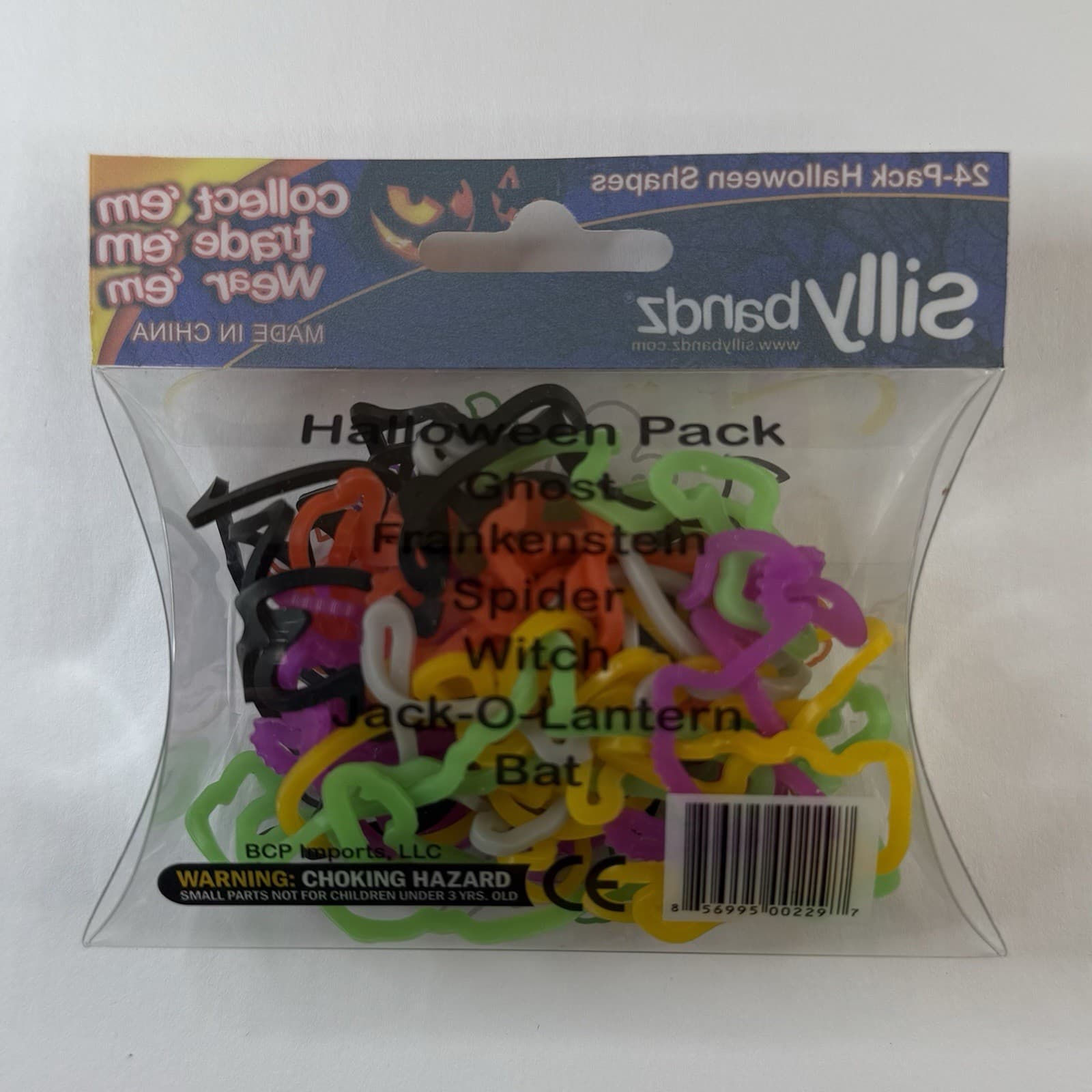 Sillybandz Halloween 24 Pack Shaped Silicone Bracelets NEW 2