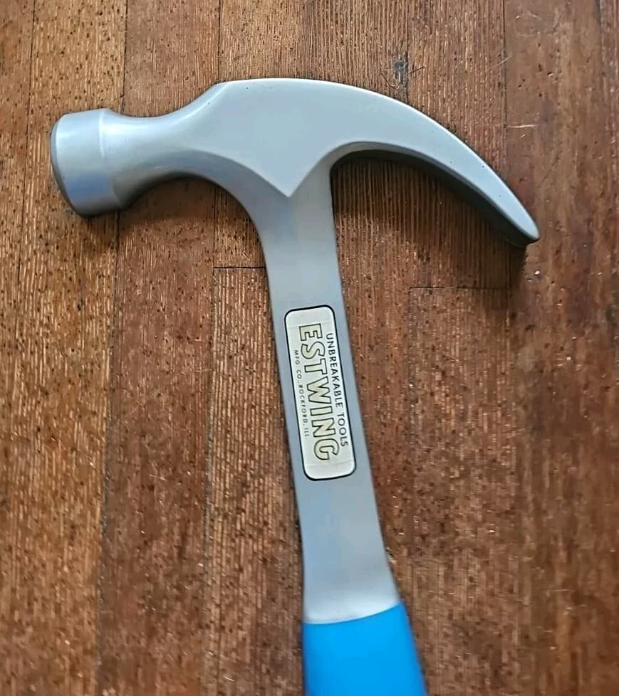 Rare 1950's Large Display Estwing Hammer Old Hardware Hanging Sign Industrial 3