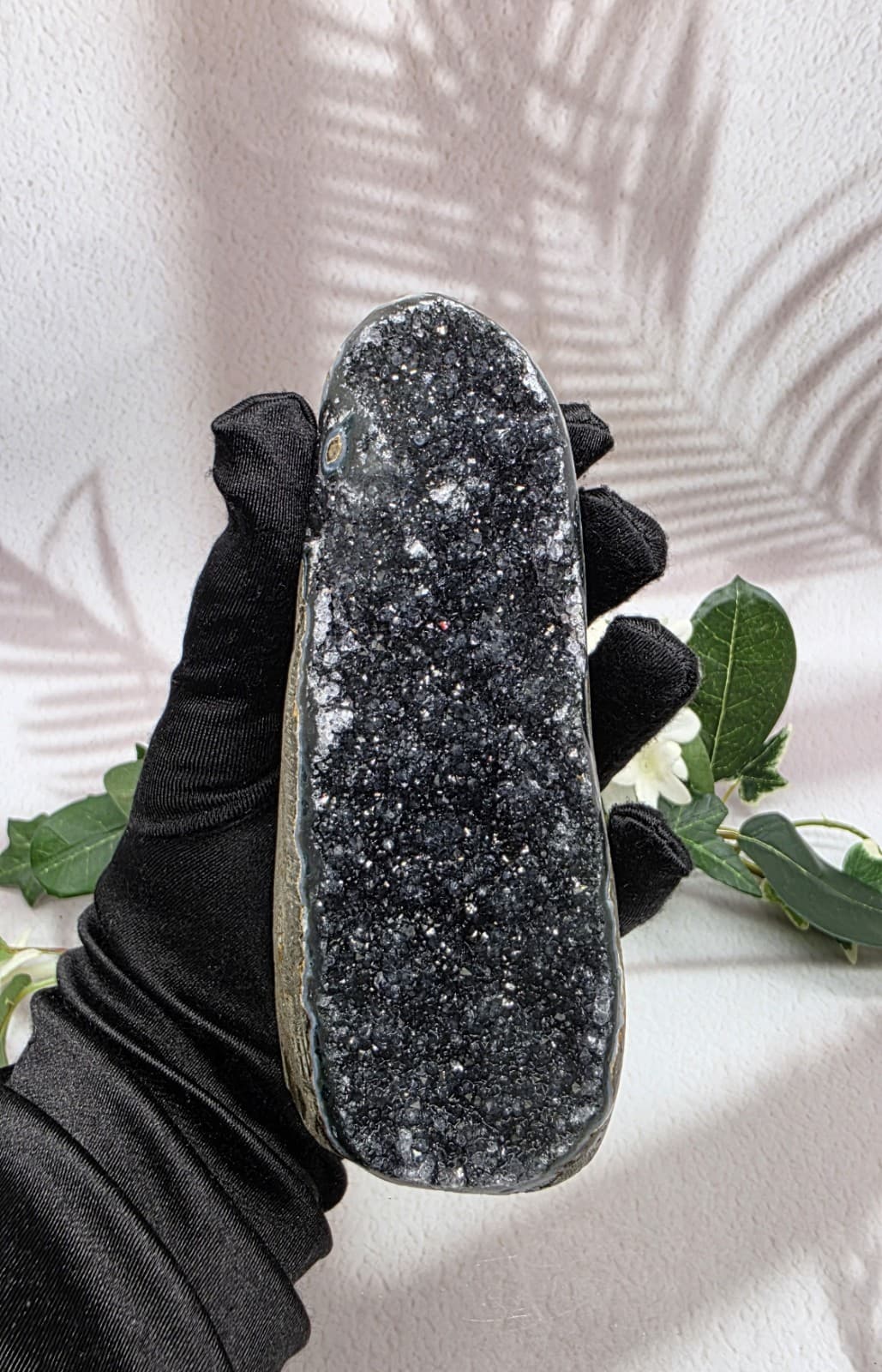 Black Starry Night Amethyst Geode Uruguay Amethyst Cut Base Amethyst Crystal  6