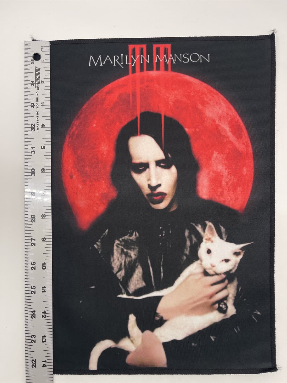 Marilyn Manson Large Back Patch: Digital Print, 14 1/2” X 11”, Sew On, New 2
