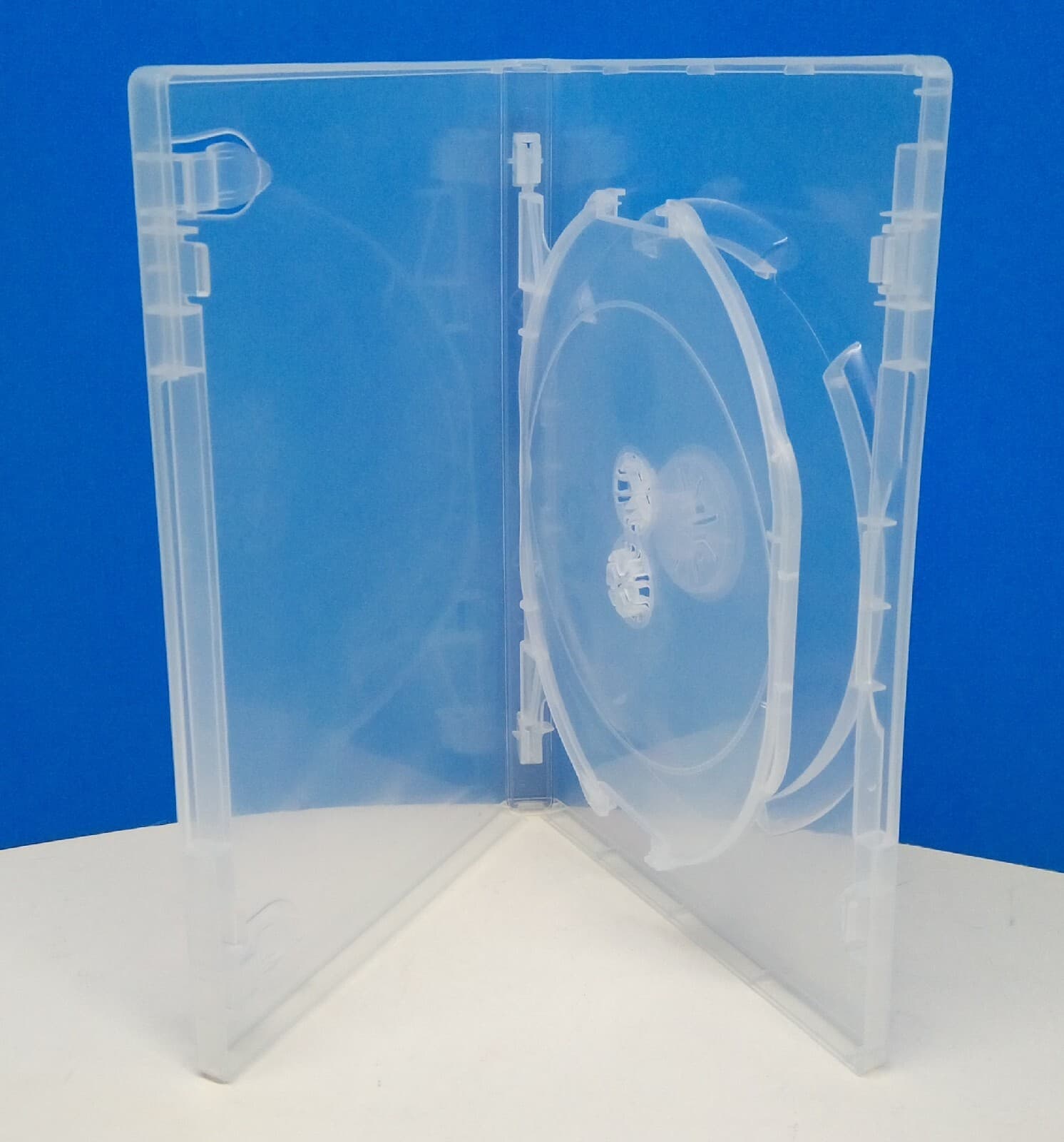 Lot Of 2  (Transparent)  3 Disc DVD Replacement Cases 2