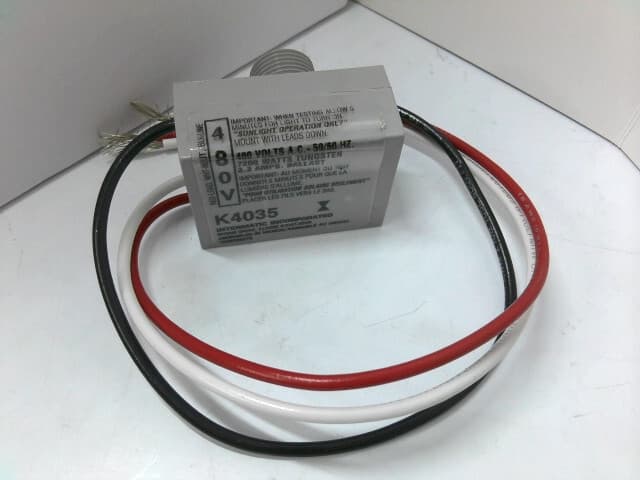 INTERMATIC K4035 K400 Button Thermal Photo Cell, 480 VAC, 15 A, 7200 W Tungsten 3