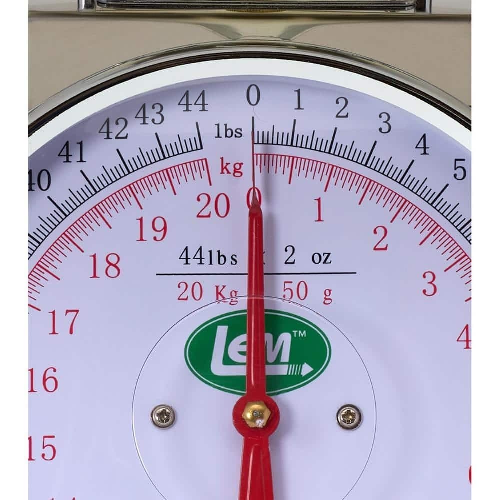 44 Lb Stainless Steel Analog Food Scale Analog Food Scale Weighing Large Heavy 4