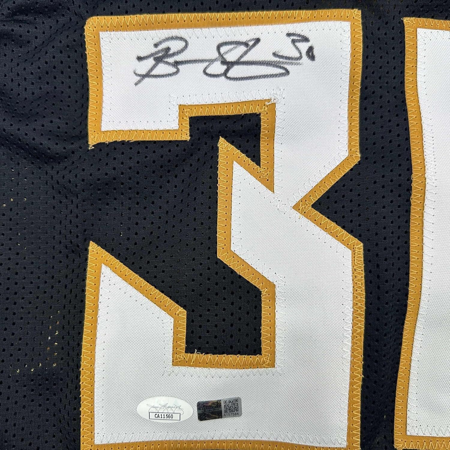 Framed Autographed/Signed Breanna Stewart 35x39 New York Black Jersey JSA COA 2