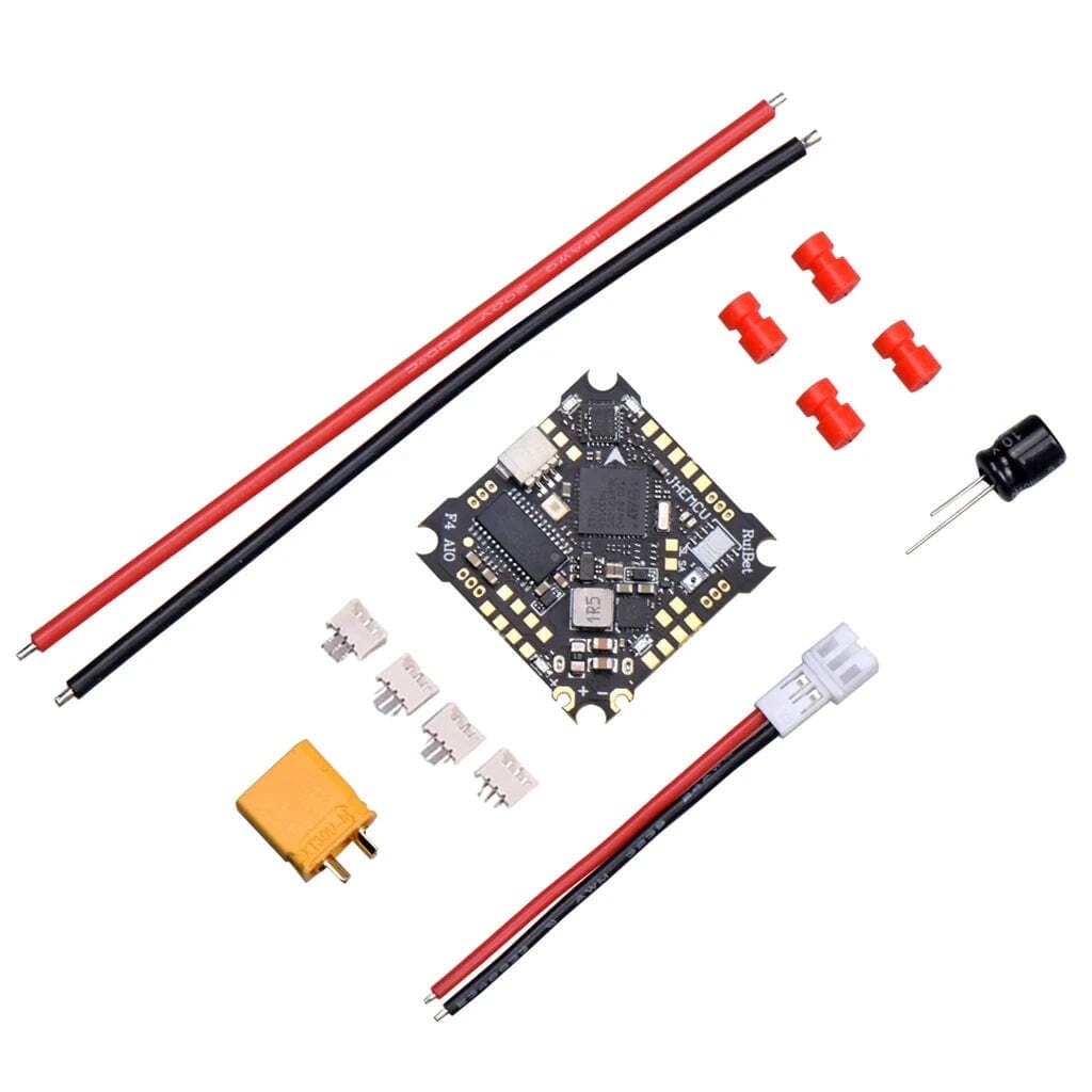 JHEMCU Ruibet F4AIO 12A ESC FPV 1-2S AIO Flight Controller w/ OSD 5V BEC