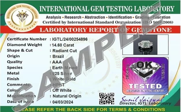 4.50 Ct Certified Cushion Shape Natural Diamond Ring VVS1 White Gold Finish 6