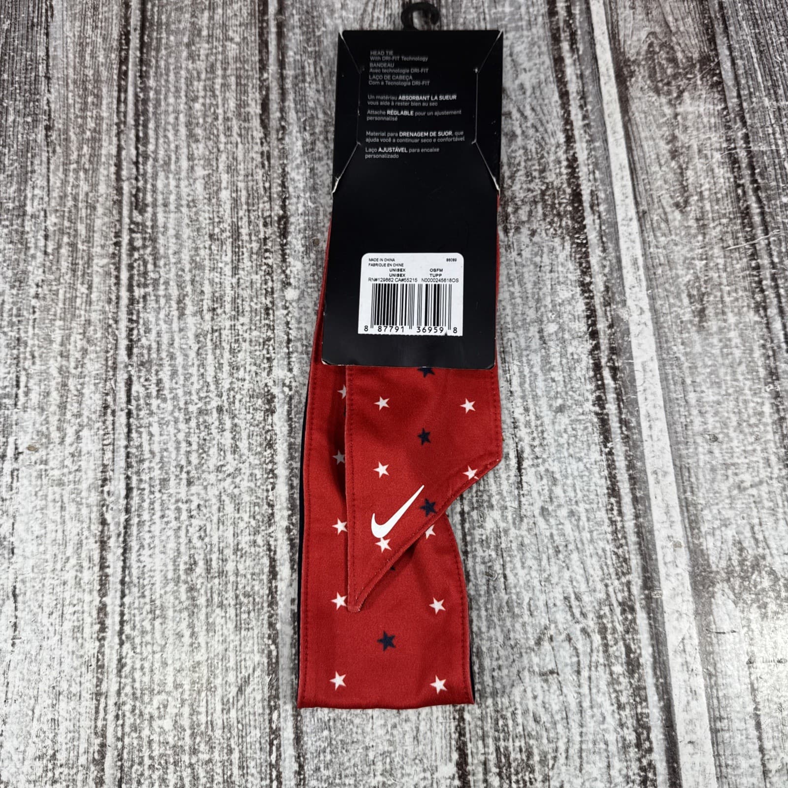 NIKE DRY HEAD TIE HEADBAND N245SWAOP AMERICANA STARS 3
