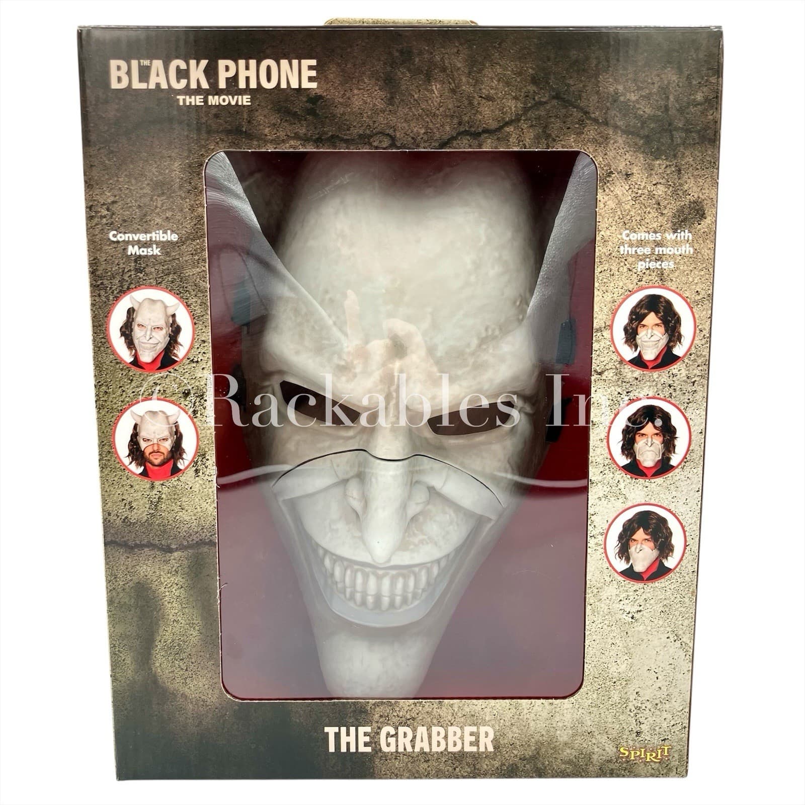 [01862119] Spirit Halloween The Grabber Half Mask - The Black Phone OSFM