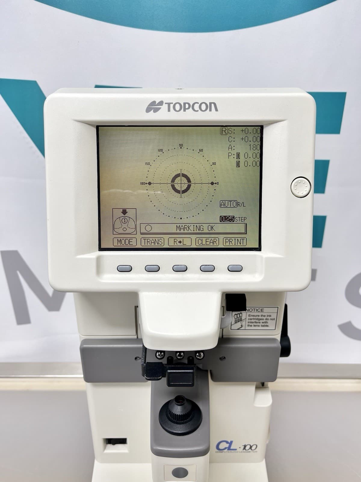Topcon CL-100 Auto Lensmeter with Built-in Printer 2