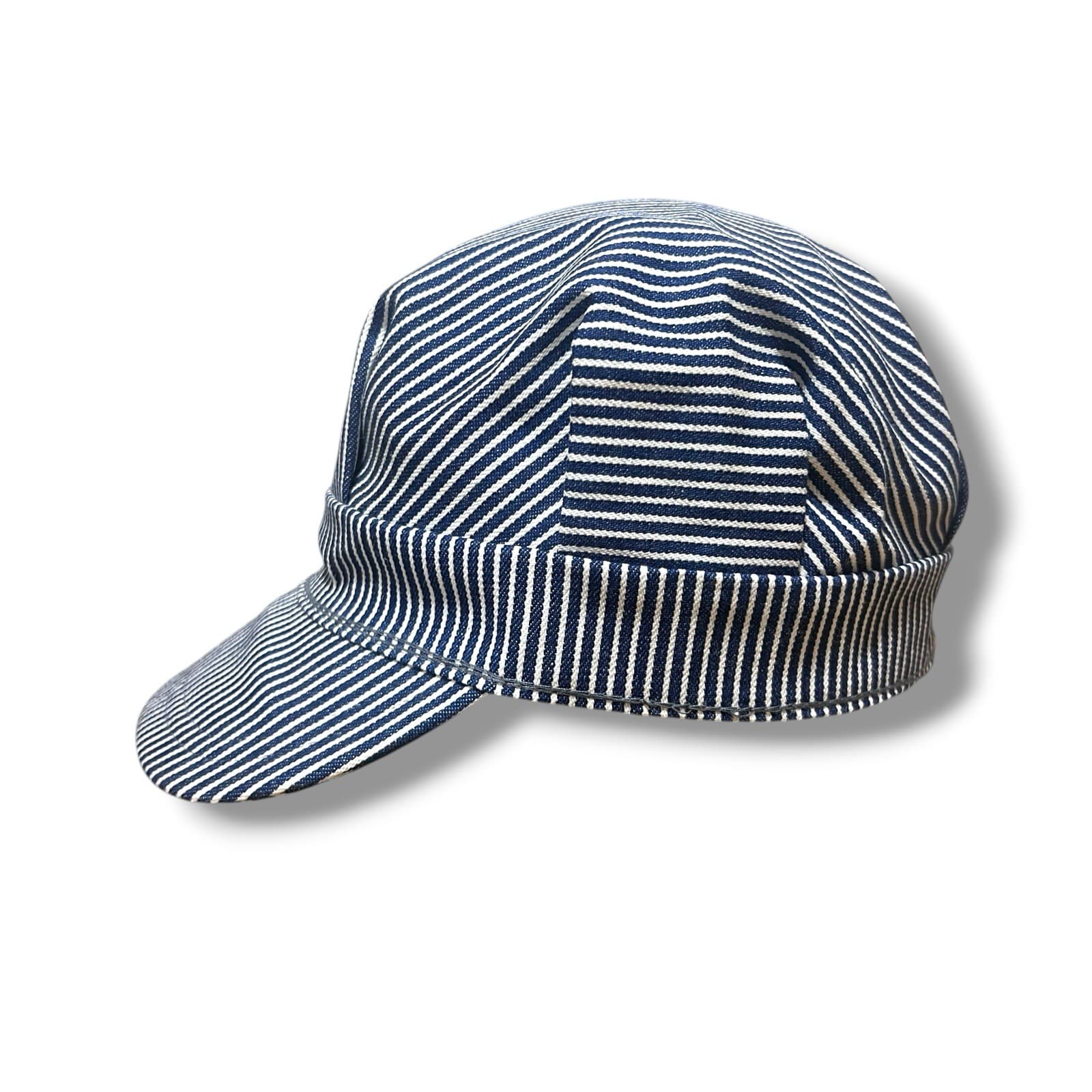 Vintage Train Engineer Hat Railway Utility Cap Sanforized 7 1/2 Conductor USA 6