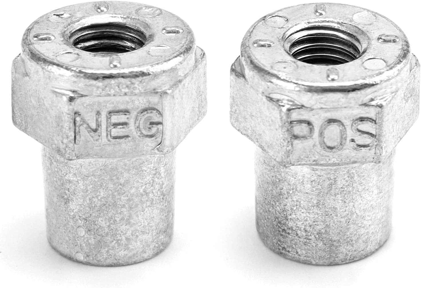 Car Positive Negative Battery Post Terminal, 4 Pair Zinc Alloy Battery Adapter, 2