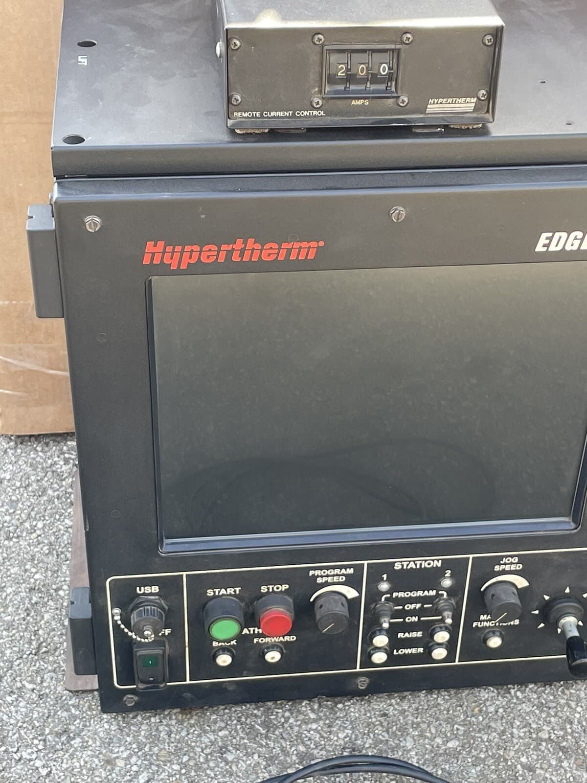 Hypertherm Edge Pro Shape Cutting System CNC 090046 & Remote Current Controls 4
