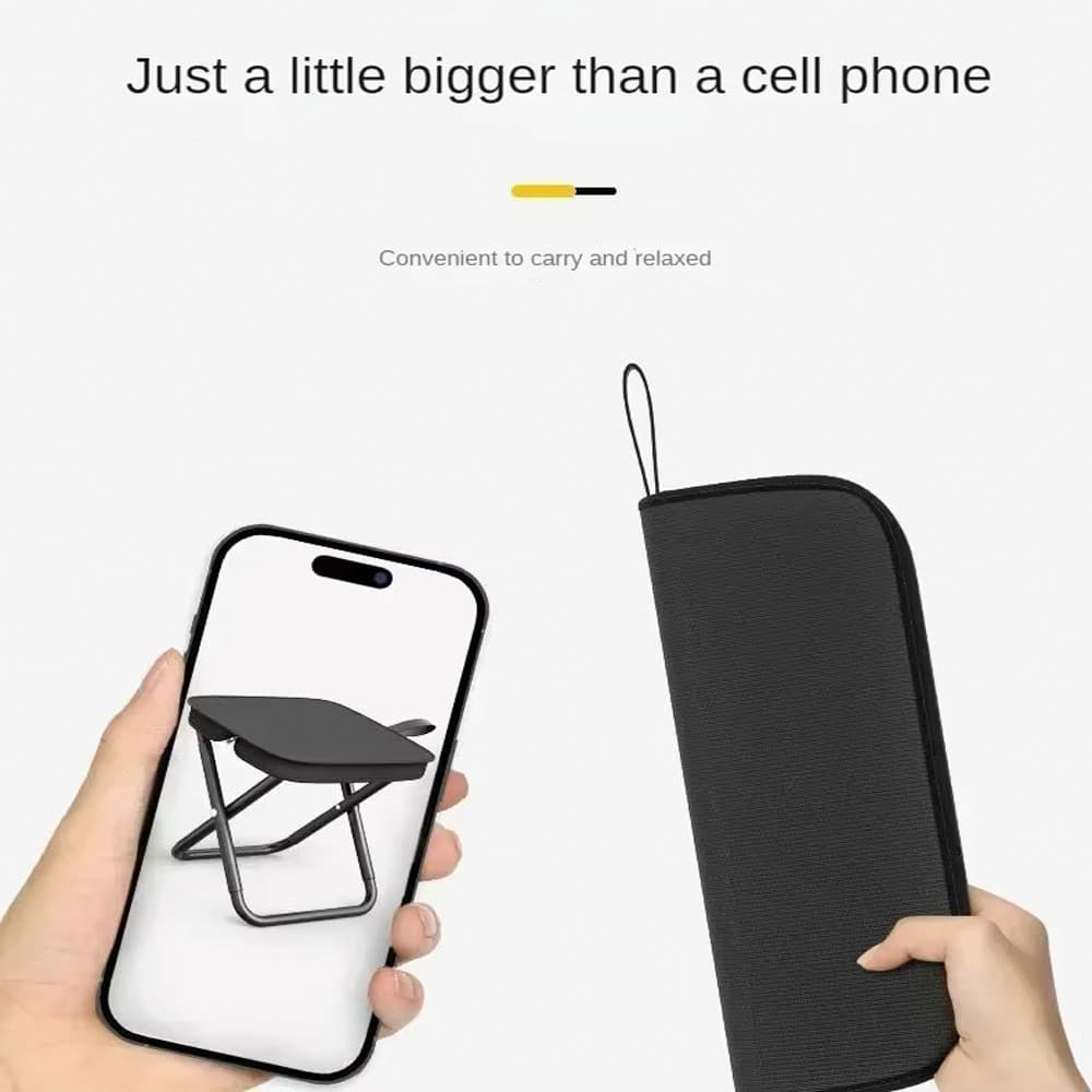 Portable Foldable Stool Handbag Chair Fishing Camping Garden Small Pocket Stool 3