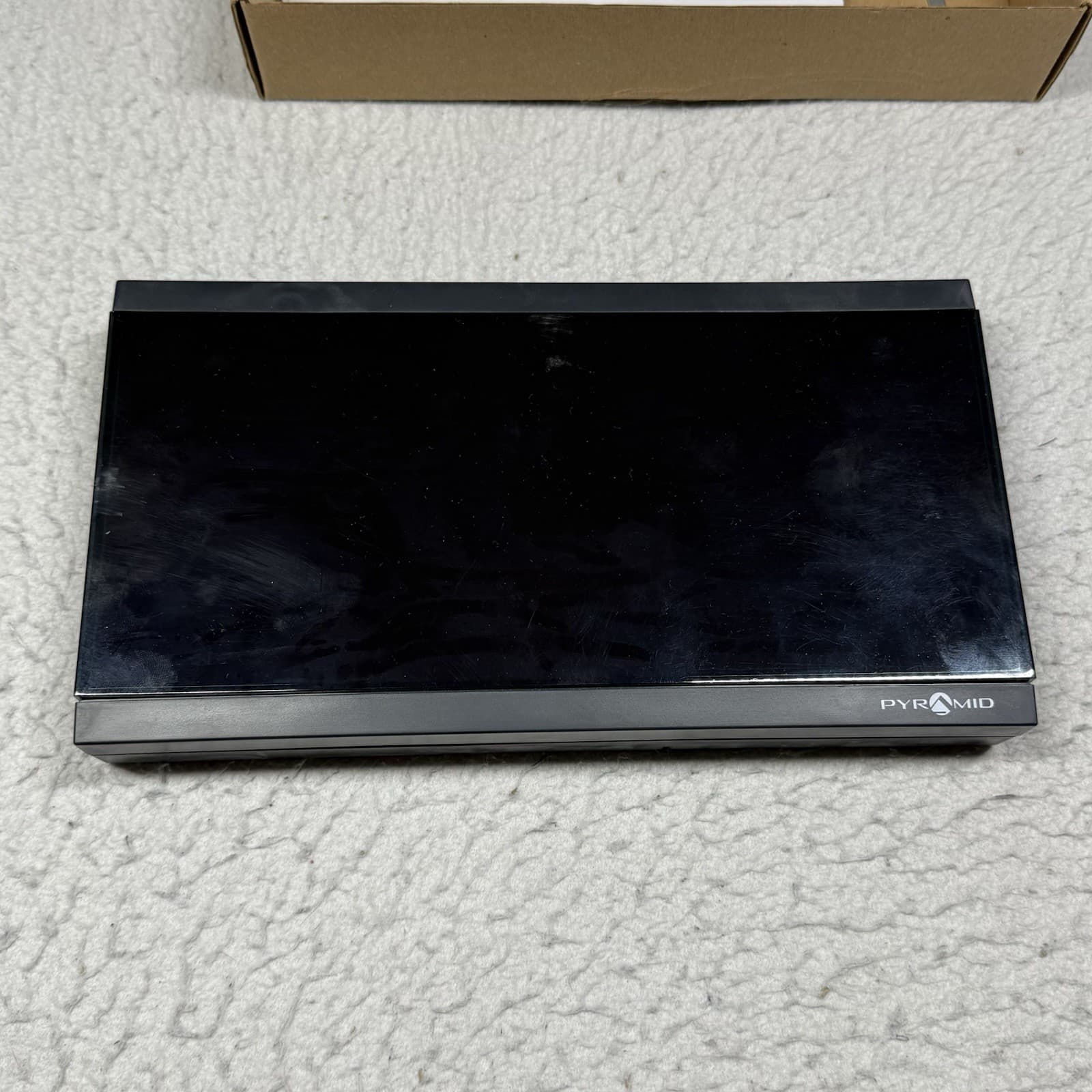 PYRAMID Wall Clock Digital POE 4" 4 Digit Red LED SED4R4LDRB 11.5" 2