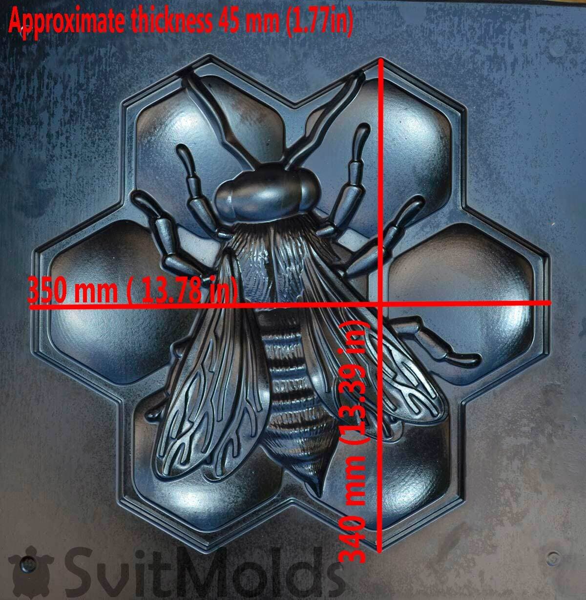 Mold Bee Honeycomb Apis Mould concrte Plastic molds D58 3