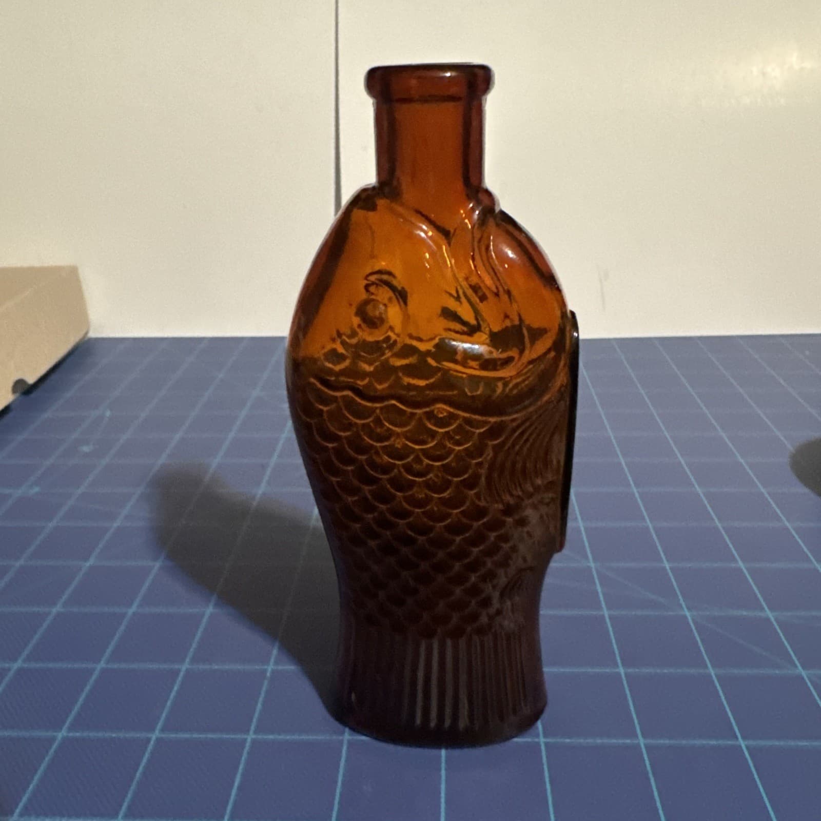 Vintage 6.25” Dr Fisch’s Cod Liver Oil Amber Bottle, 1920s, Clean 4