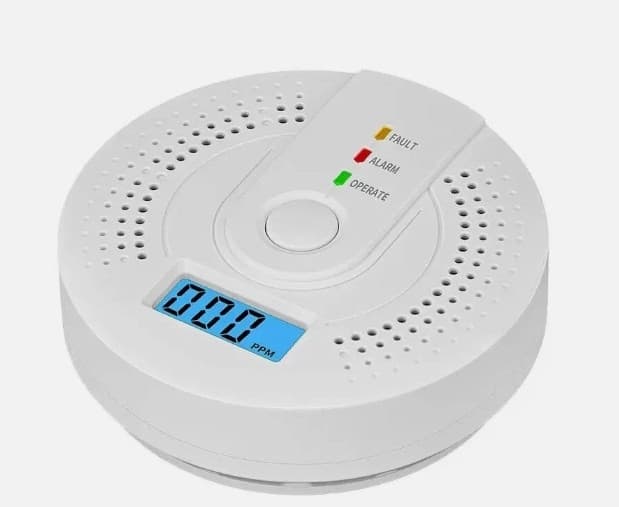 Carbon Monoxide Warning Alarm Sensor LED Digital Battery | Powered 5