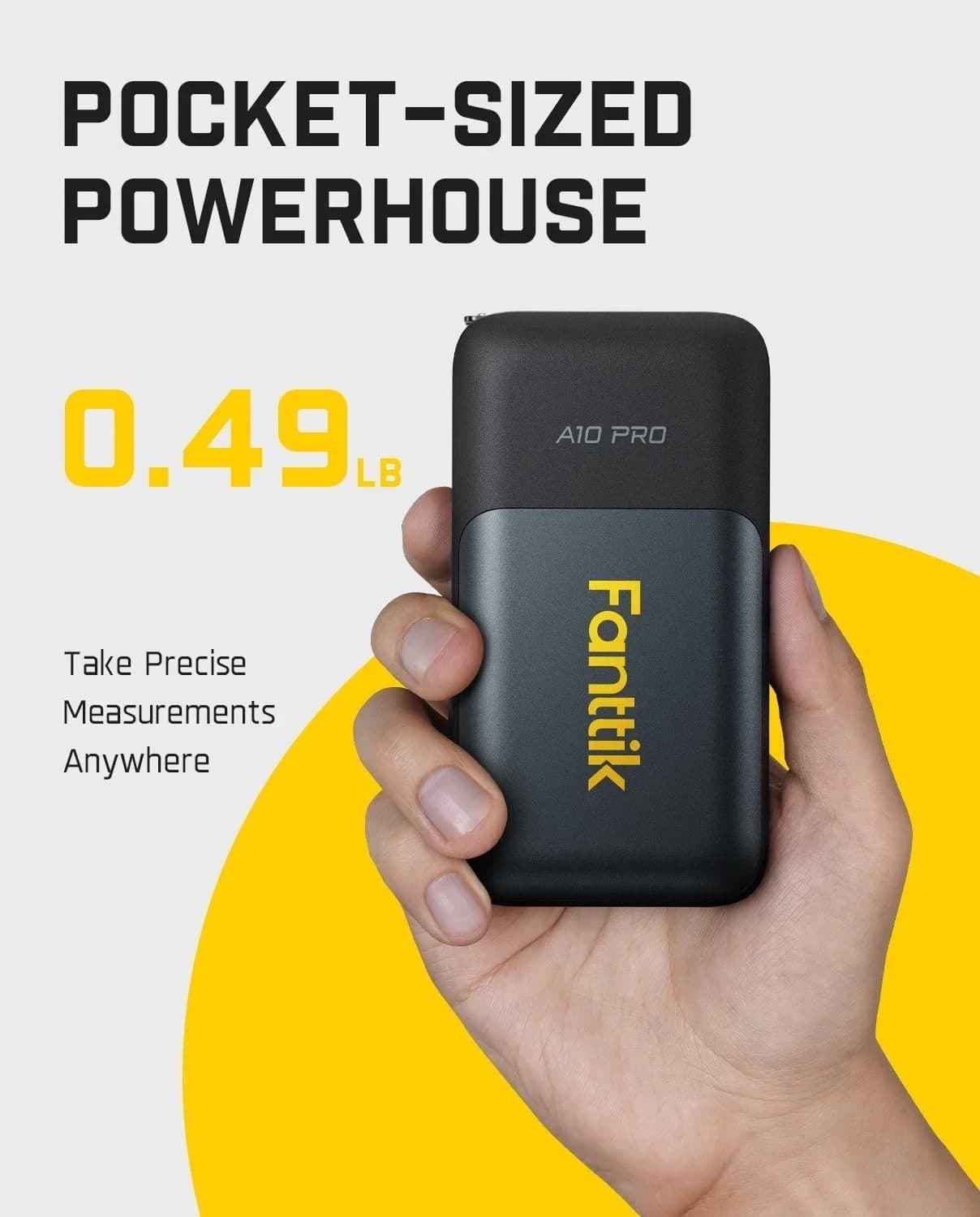 Fanttik A10 Pro 2-in-1 Digital Laser Tape Measure with HD IPS Color Display 3