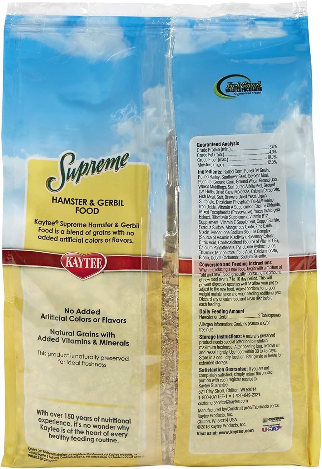 Kaytee Supreme Hamster & Gerbil Food, 2 Lb (Pack Of 1) 3