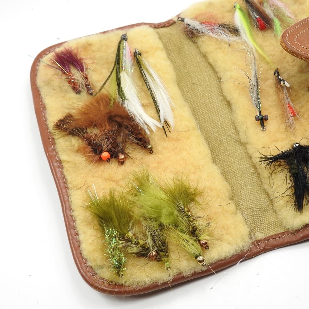 L.L. Bean Fly Wallet. W/ Flies. 3