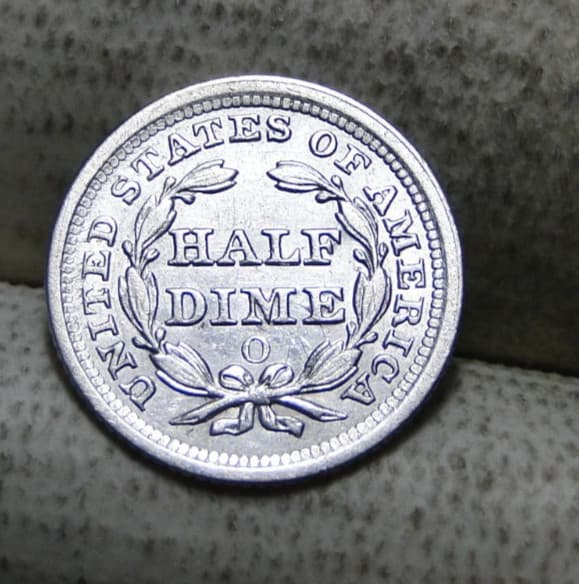 1855-O Seated Liberty Half Dime 5