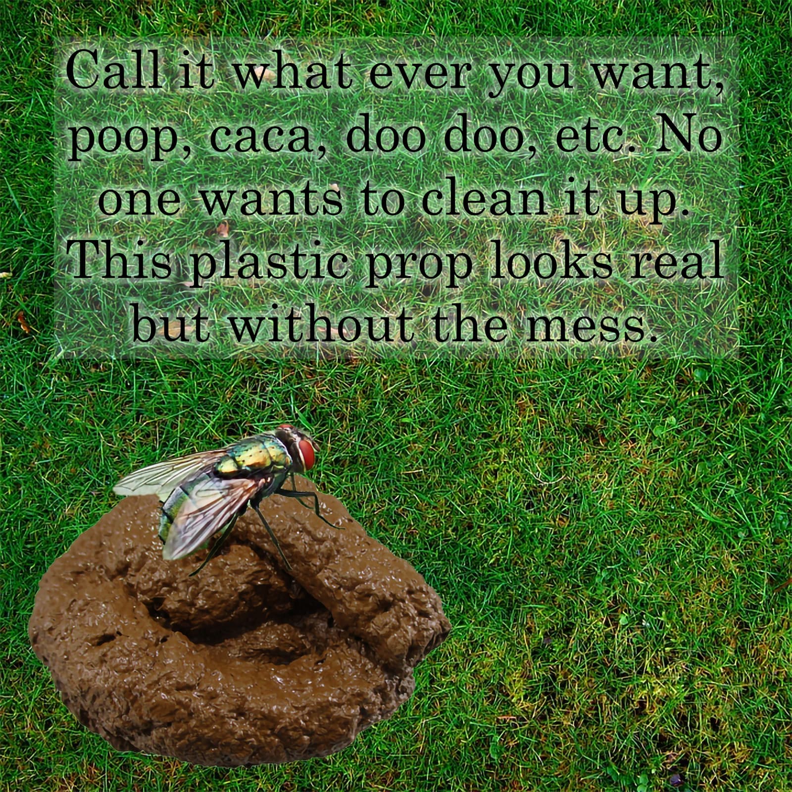 Fake Dog Lucy Poop Doggie Poo Realistic Doggy Doo Doo Dirt Joke Gag Crap Pile 2