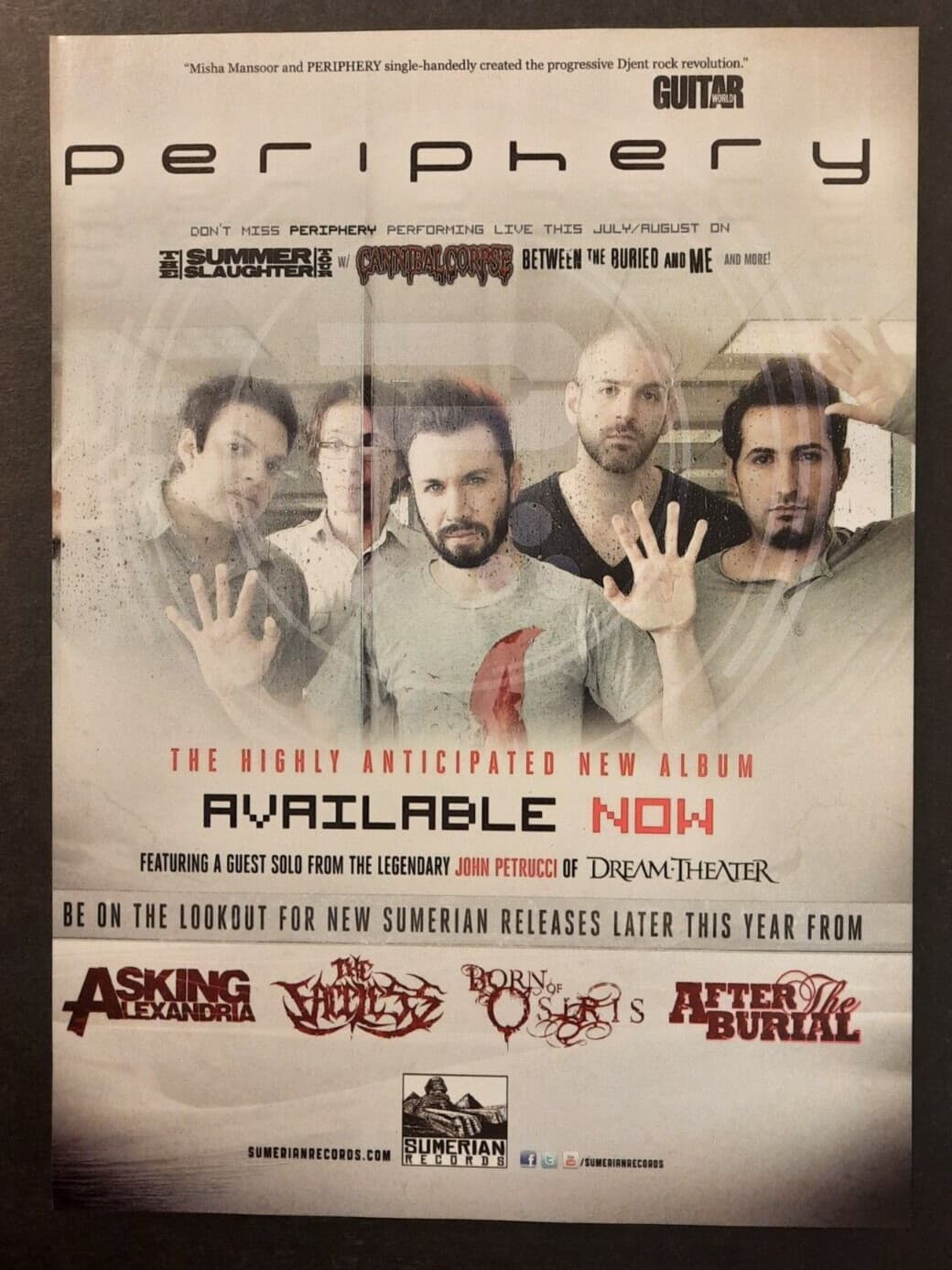 PERIPHERY "Periphery III: Select Difficulty" ~ Magazine Print/Promo Ad 2016