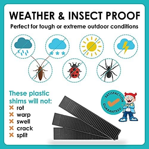  8” Composite Shims for Indoor/Outdoor use. Pack Heavy Duty, with Extreme 12 4