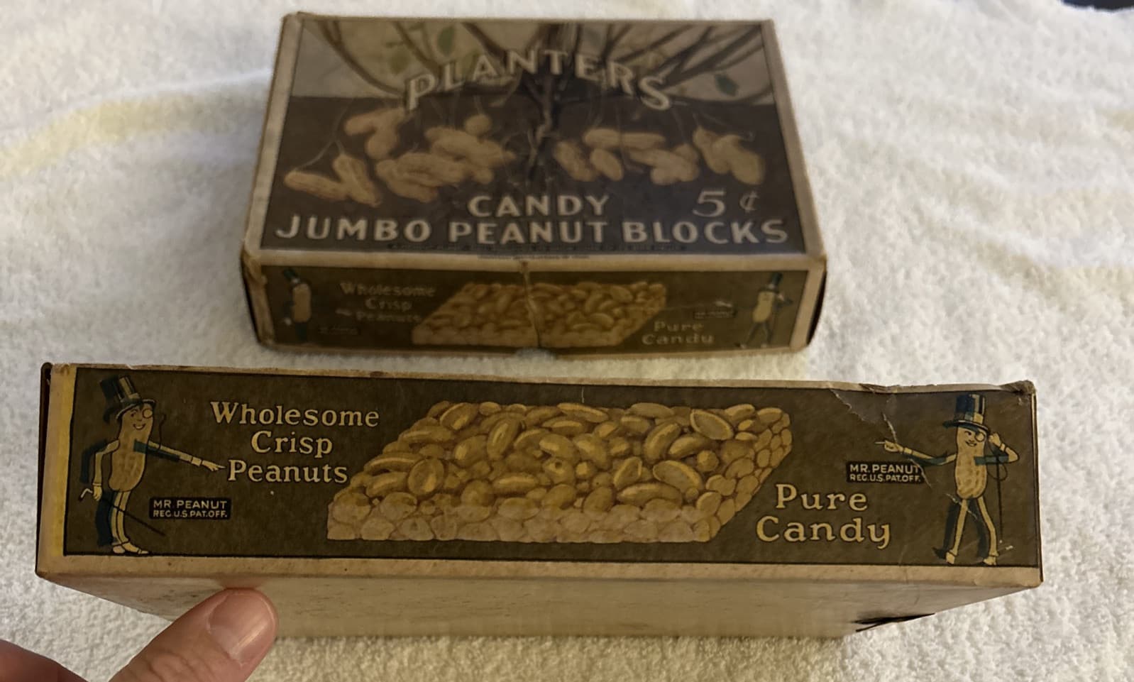 Very Early Planters Peanuts Mr Peanut Cardboard Box 3