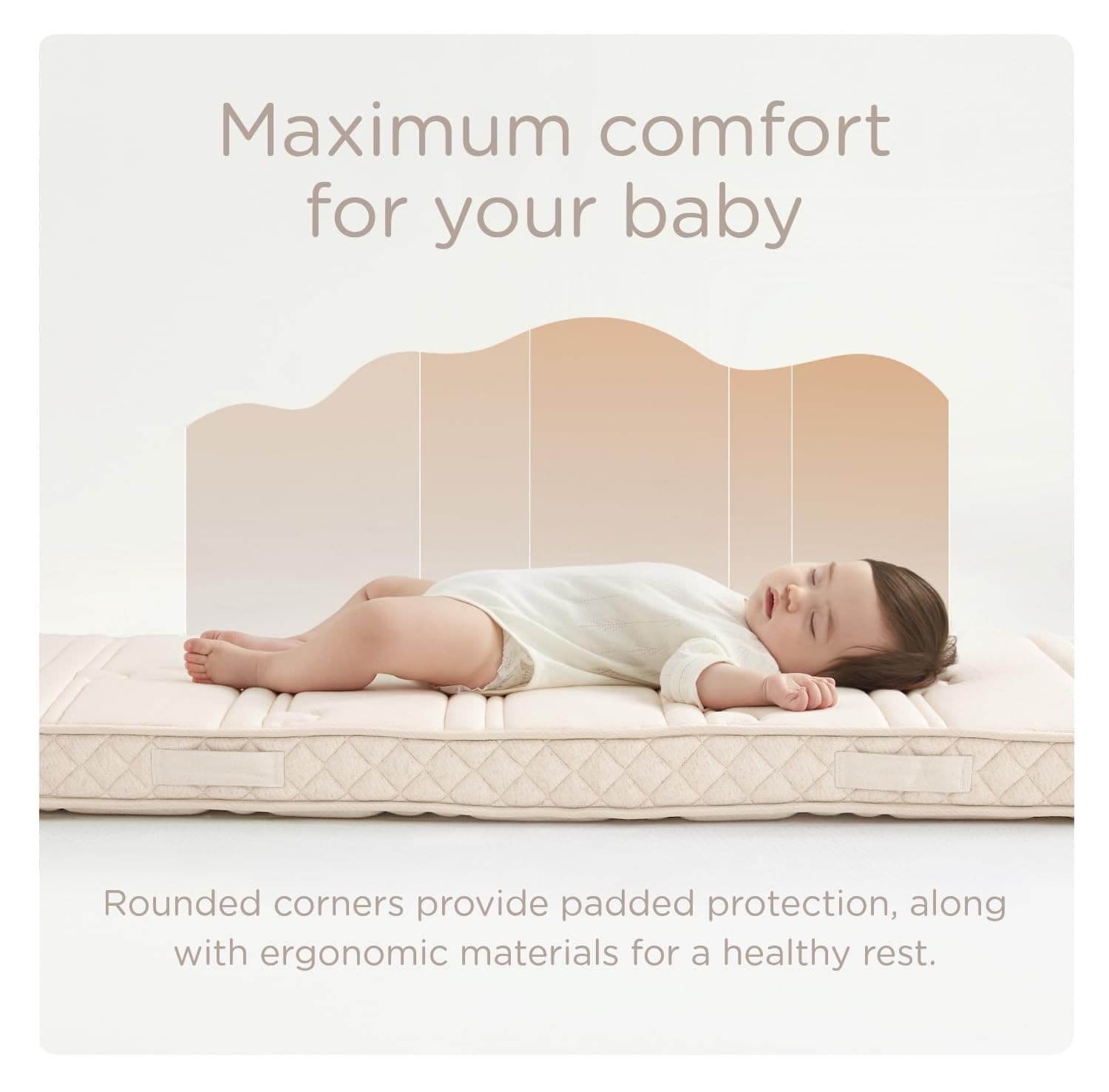 Baby & Toddler Crib Mattress, Organic Breathable Fabric Cover ＆ High Density ... 5