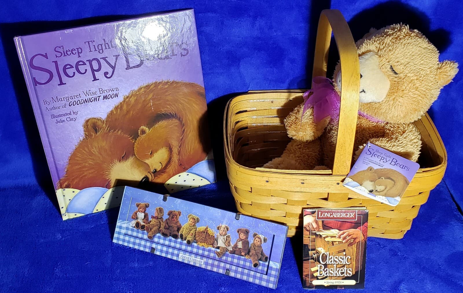 97 Longaberger Spring Bskt +Sleep Tight Book & Bear Margaret Brown + Anne Geddes 2