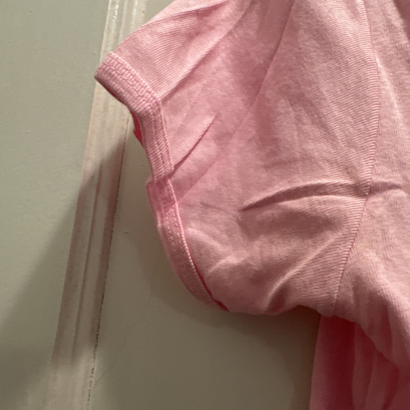 NOS JOHN DEERE 100% Cotton Logo T-SHIRT Tractor Farm Deer PINK Adult Medium 6