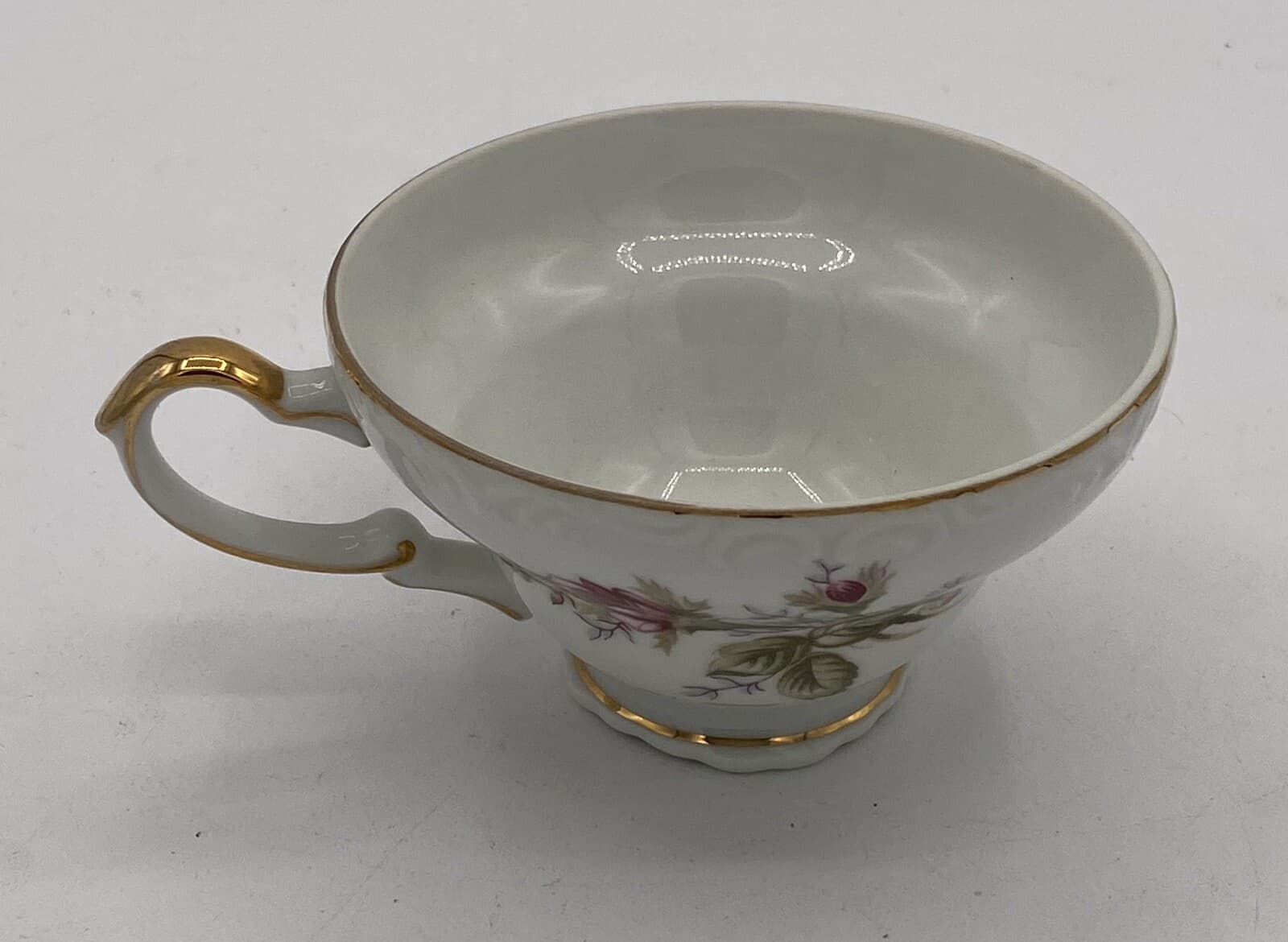 Vintage Norleans China Old Rose Teacups Made in Japan  Roses Gold Trim 4