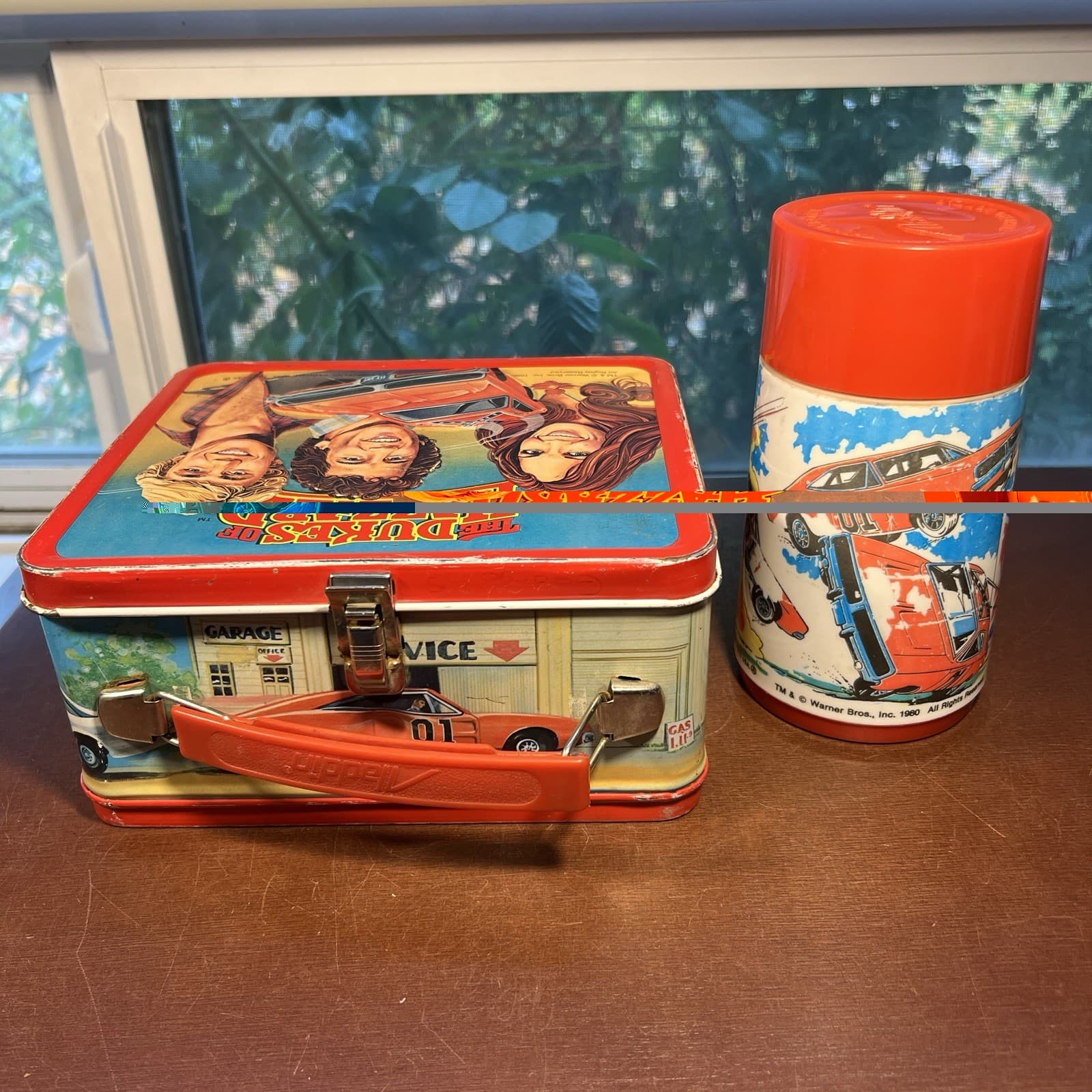 Vintage 1980 The Dukes Of Hazzard Aladdin Metal Lunch Box With Thermos Daisy 5