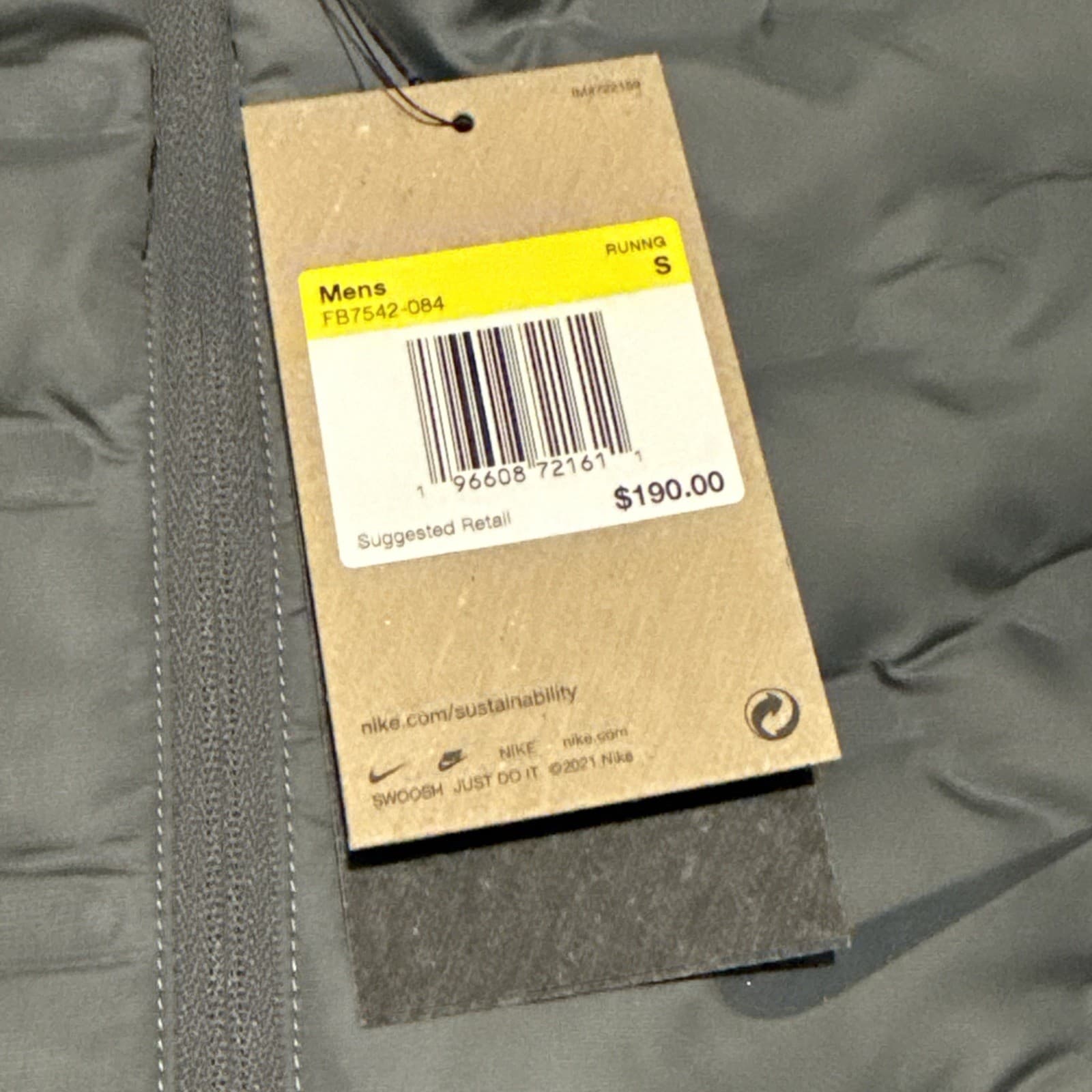 New Nike Therma-FIT ADV Repel AeroLoft Down Vest Grey Mens Size Small FB7542-084 3