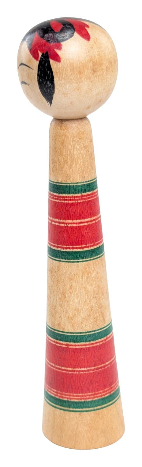 Traditional Japanese Kokeshi Doll by Yusa Toshihiko 5" Vintage Naruko Woodcraft 3