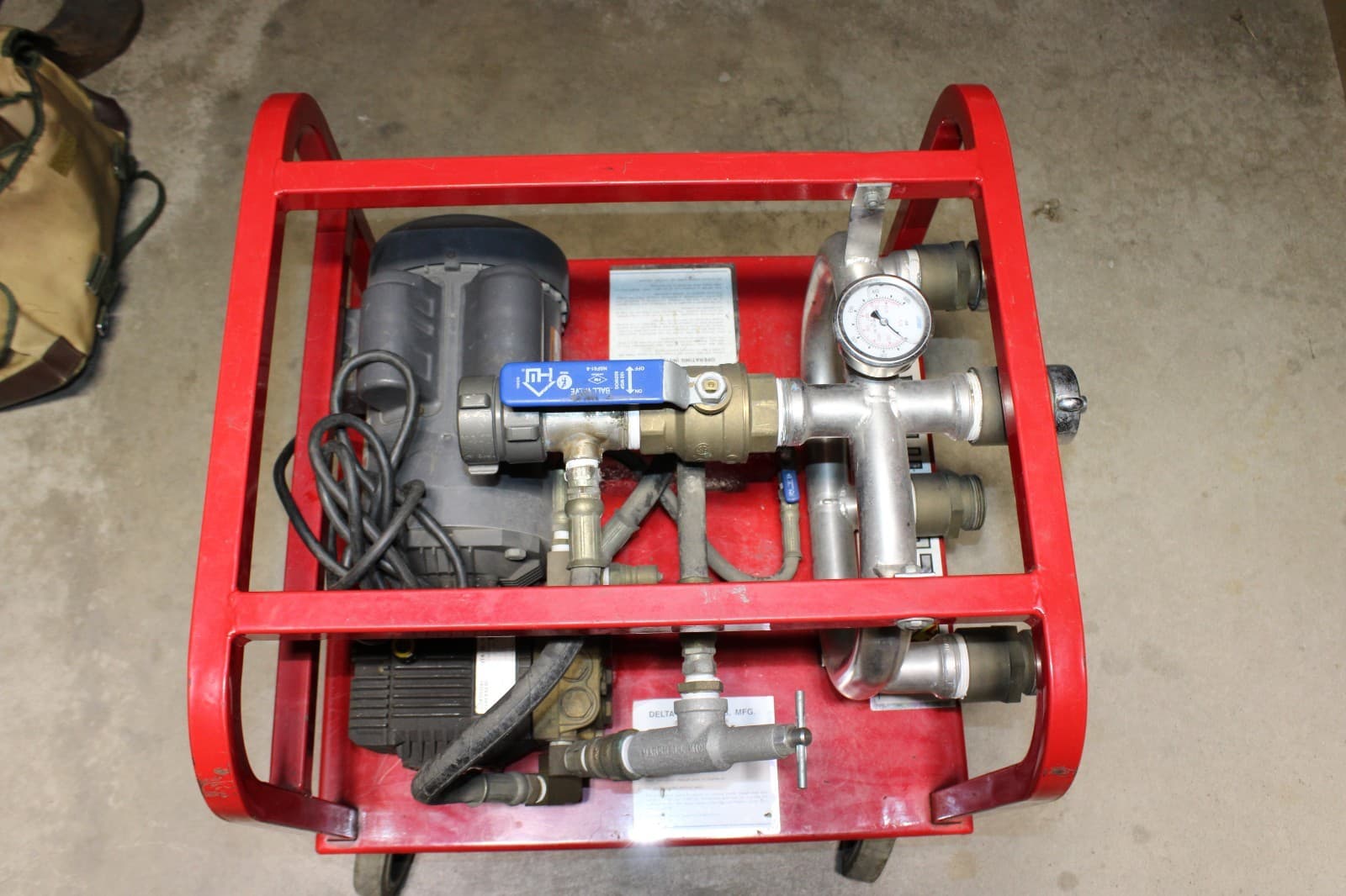 Delta Hydro Industries Fire Hose Test Pump Electric 0-1000 PSI Tester FREE SHIP 3