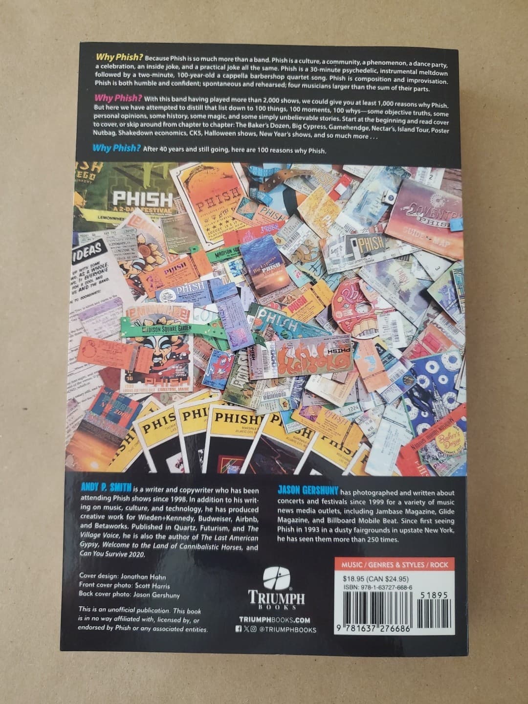 100 Things Phish Fans Should Know & Do Before They Die Book by Smith & Gershuny 3