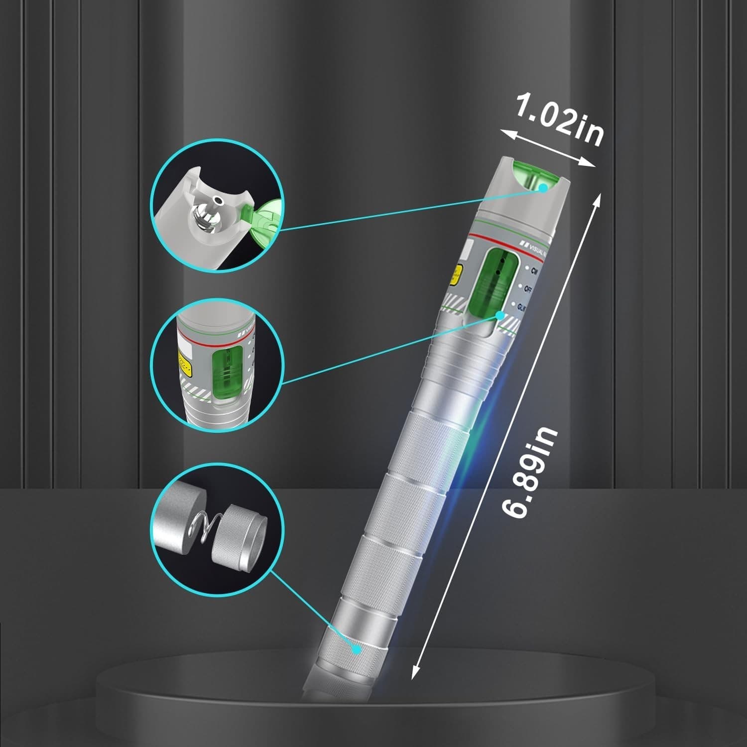 100KM Visual Fault Locator for Fiber Optic Cables, VFL Supports FC/ST/SC/LC I... 6