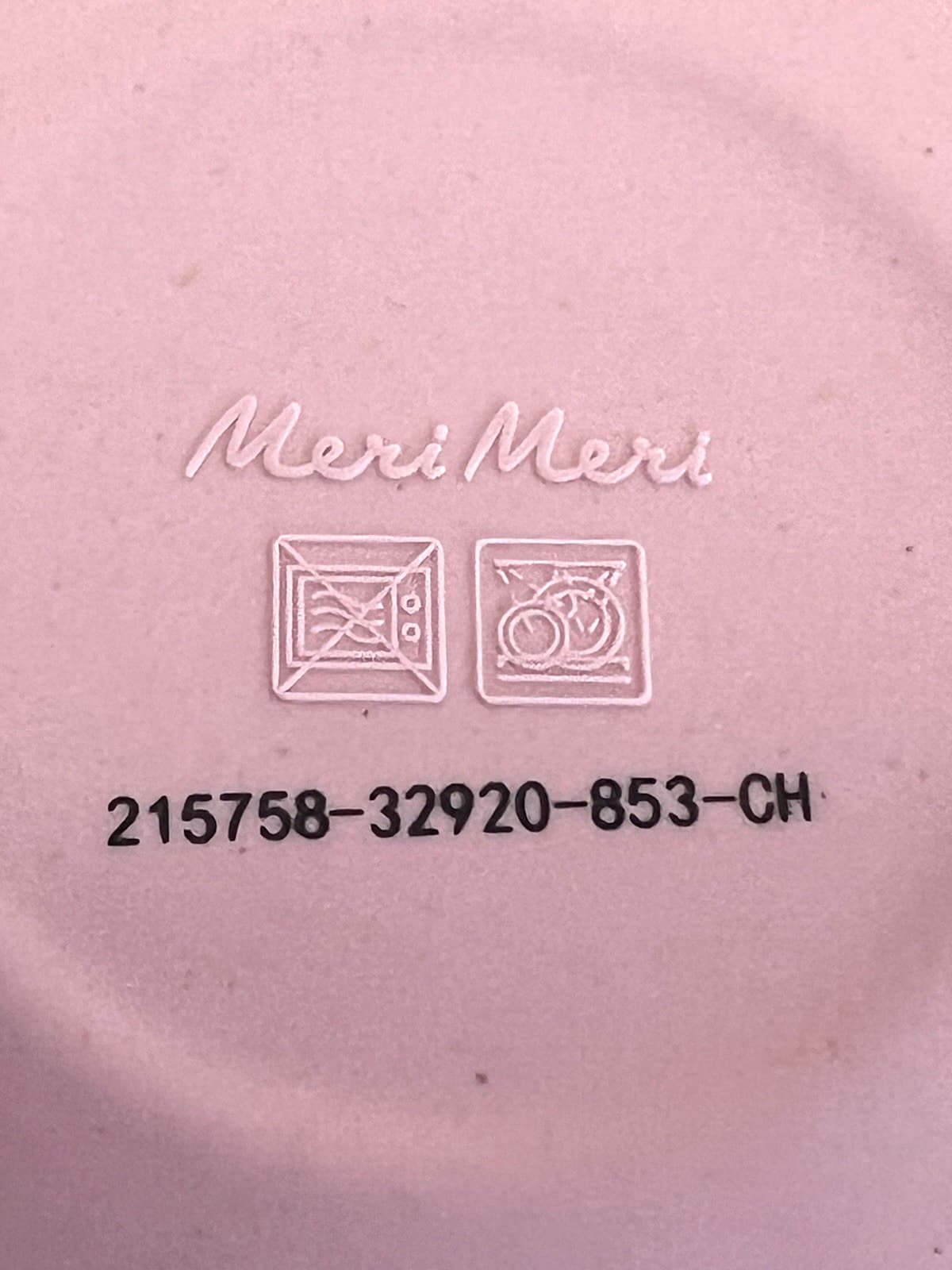 Meri Meri PINK Reusable Bamboo Plates (Pack of 6) Scalloped 7 3/4”x7 3/4” NEW 3