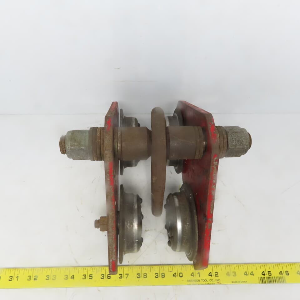 Unmarked Push/Pull Ball Bearing Hoist Beam Trolley 2" to 4 Flange 3