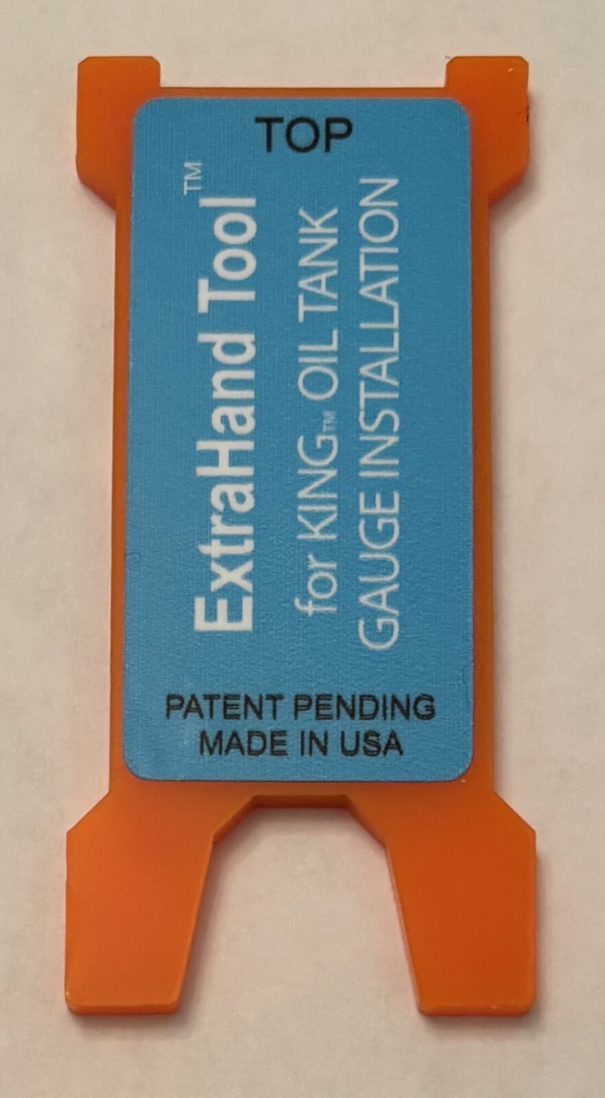 Prevents damage to the Beckett King oil tank gauge float arm during installation