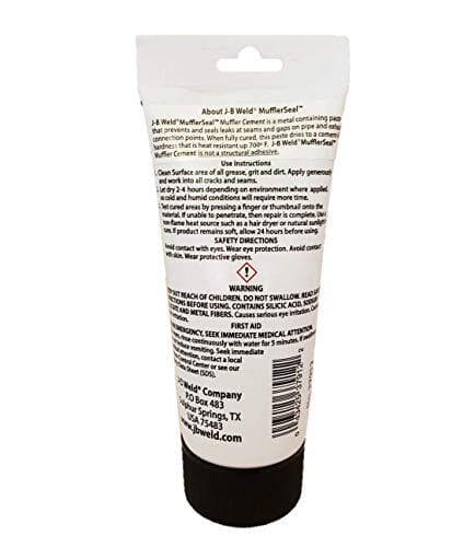 JB Weld 37912 J-B Weld MufflerSeal Muffler Cement Plastic Tube 12 oz. 2