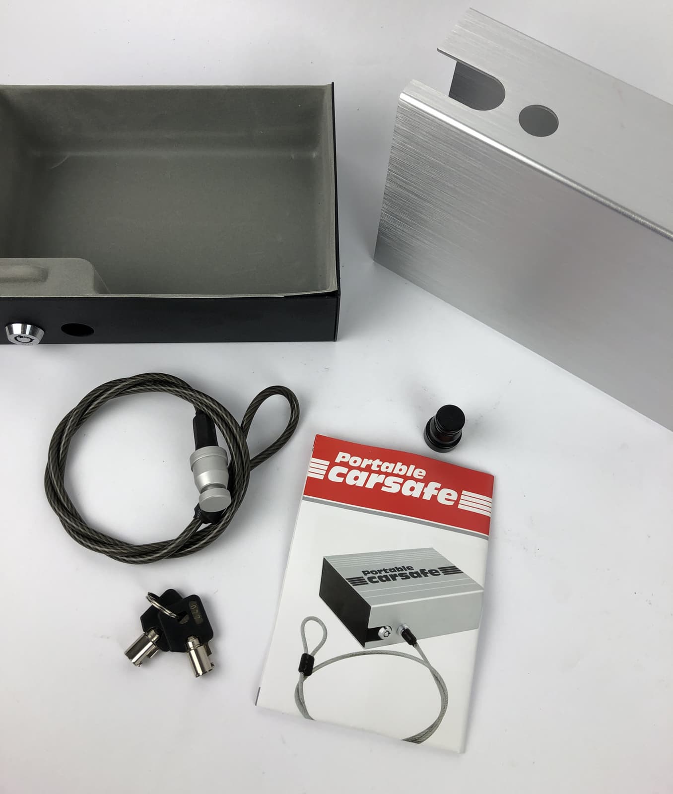 CAR SAFE Portable Small Car Gun Safe for Pistols Handgun Valuables Key Lock LOOK 6