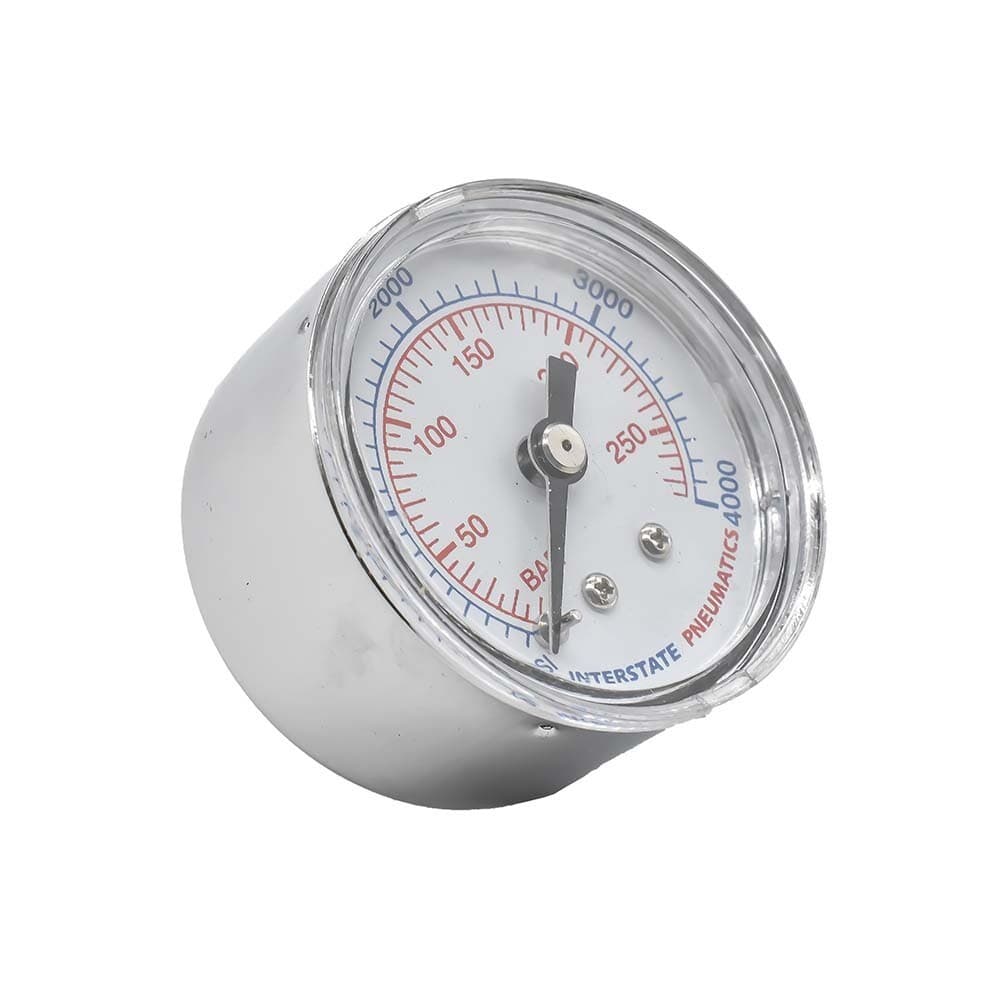 1-1/2" 4000PSI 1/8" NPT Rear Mount Pressure Gauge Chrome Body - G2101-4000 3