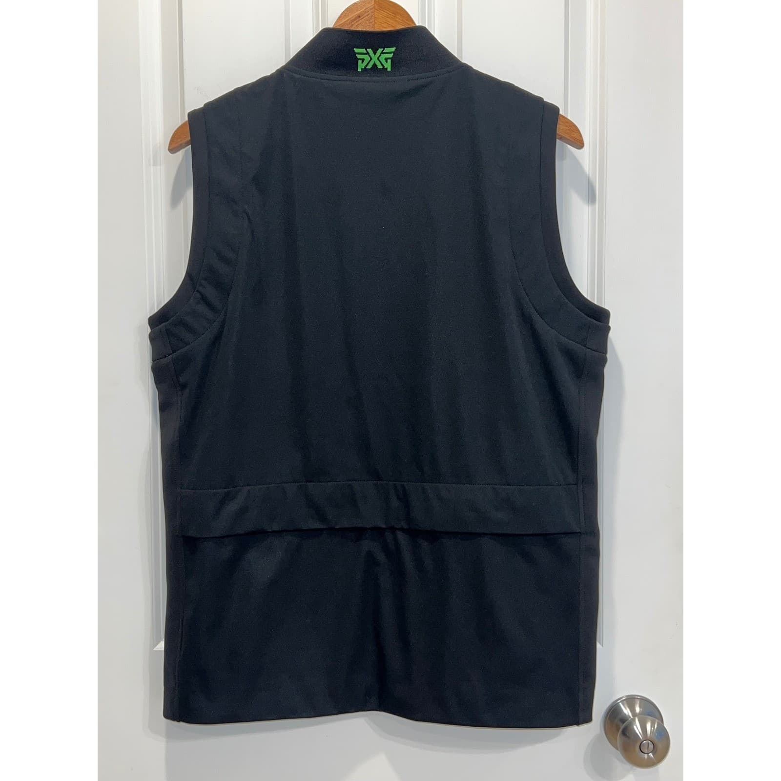 PXG Golf Vest Mens Small Black Sleeveless Full Zip Golfing Sporty Pockets 5